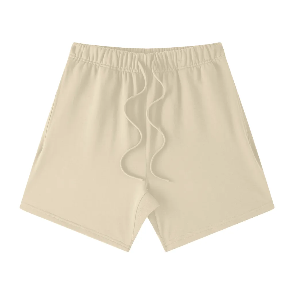 Cream Cotton Shorts
